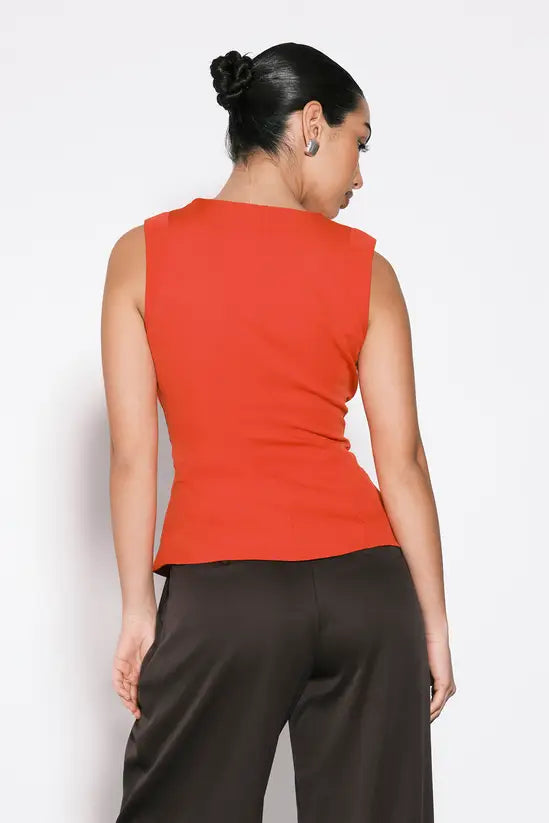 Zip Through Tailored Top