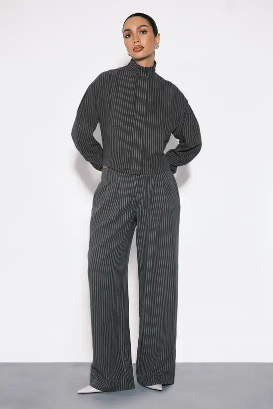 Peached Wide Leg Trousers