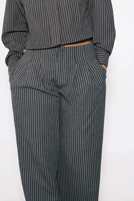 Peached Wide Leg Trousers